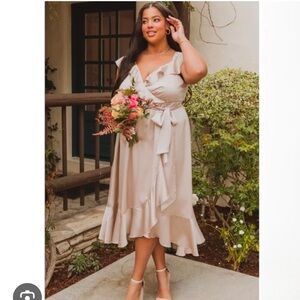 Show Me Your MuMu Samantha champagne, High Low Dress